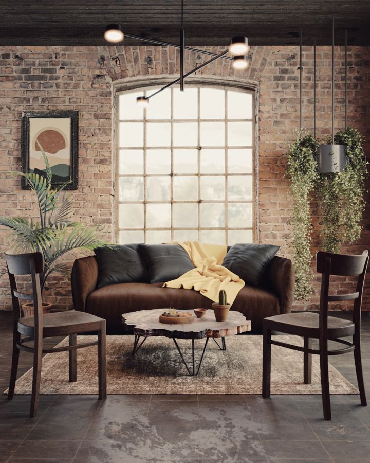 Loft interior render